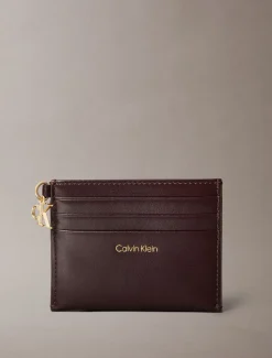 Calvin Klein Accessories korttikotelo, CK PULLER 6CC ZIP CARDCASE Viininpunainen