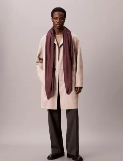 Calvin Klein Accessories huivi TONAL AOP MODAL LW SQUARE SCARF, viininpunainen