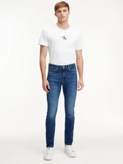 Calvin Klein Jeans farkut, SLIM TAPER 1BJ Sininen, Indigo