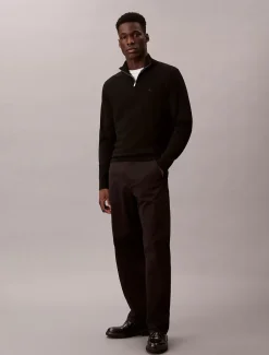 Calvin Klein Jeans miesten housut, 90S STRAIGHT TWILL COMFORT Musta