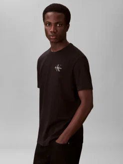 Calvin Klein Jeans miesten t-paita SS 30S Jersey Classic Micro Mono, musta