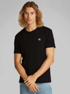 Calvin Klein Jeans Miesten T-paita MONOGRAM T-SHIRT Musta