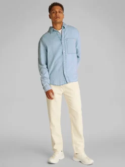 Calvin Klein Jeans miesten farkkupaita, REGULAR LINEAR DENIM SHIRT Indigo