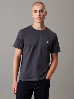 Calvin Klein Jeans Miesten T-paita, MONOGRAM T-SHIRT Tummanharmaa