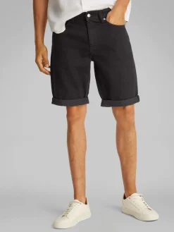Calvin Klein Jeans miesten shortsit, SLIM SHORT 1A4 BLACK Musta