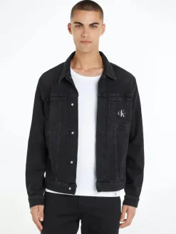 Calvin Klein Jeans Miesten Farkkutakki, SLIM DENIM JACKET Musta