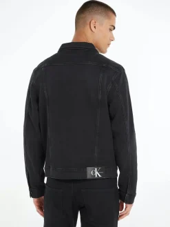 Calvin Klein Jeans Miesten Farkkutakki, SLIM DENIM JACKET Musta