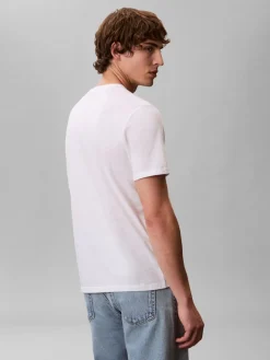 Calvin Klein Jeans miesten t-paita K SS Badge Tee, valkoinen