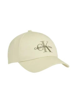 Calvin Klein Jeans Miesten Lippis MONOGRAM CAP, Luonnonvalkoinen