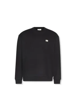Calvin Klein Jeans miesten collegepaita, LS EU 350TERRY BADGE CN SWEATSHIRT Musta