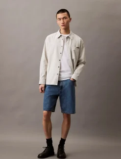 Calvin Klein Jeans miesten shortsit, 90S MID BLUE STONE SHORT Indigo