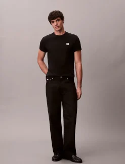 Calvin Klein Jeans miesten t-paita K SS Badge Tee, musta