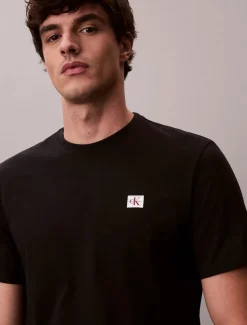 Calvin Klein Jeans miesten t-paita K SS Badge Tee, musta