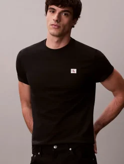 Calvin Klein Jeans miesten t-paita K SS Badge Tee, musta