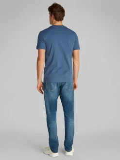 Calvin Klein Jeans miesten t-paita, MONOLOGO TEE, CK1 Sininen
