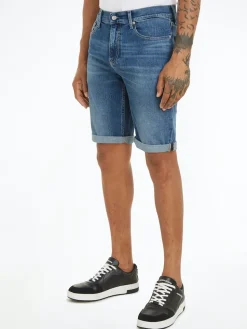Calvin Klein Jeans miesten shortsit, SLIM SHORTS Sininen, Indigo