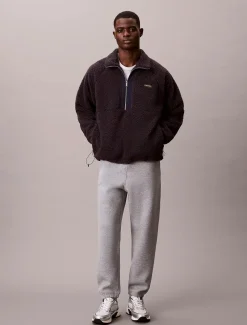 Calvin Klein Jeans miesten collegehousut Cotton Spacer Jogger, vaaleanharmaa