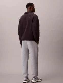 Calvin Klein Jeans miesten collegehousut Cotton Spacer Jogger, vaaleanharmaa