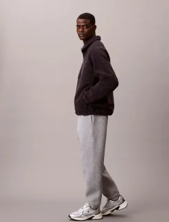 Calvin Klein Jeans miesten collegehousut Cotton Spacer Jogger, vaaleanharmaa