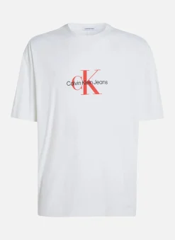 Calvin Klein Jeans Miesten T-Paita, ARCHIVAL MONOLOGO TEE Valkoinen