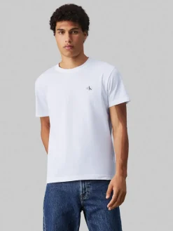 Calvin Klein Jeans Miesten T-paita MONOGRAM T-SHIRT Valkoinen