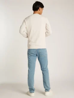 Calvin Klein Jeans Miesten Paita, MONOLOGO BADGE WAFFLE LS TEE Beige