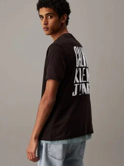 Calvin Klein Jeans miesten t-paita, PAINTED CALVIN KLEIN JEANS Musta