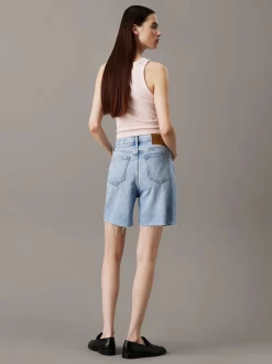 Calvin Klein Jeans naisten toppi, WOVEN LABEL RIB TANK TOP Vaaleanpunainen