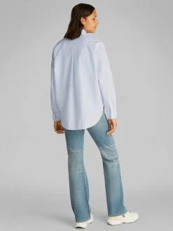 Calvin Klein Jeans naisten paitapusero, WOVEN LABEL RELAXED SHIRT Vaaleansininen