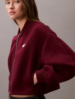 Calvin Klein Jeans naisten takki, K-OVRSZD SCB ZP BMB Viininpunainen