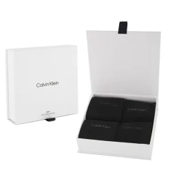 Calvin Klein Men Miesten Sukat 4-Pack, GIFTBOX Musta