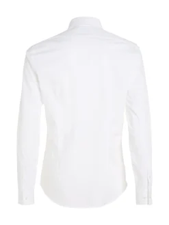 Calvin Klein Menswear Miesten Kauluspaita, POPLIN STRECH SLIM SHIRT NOS Valkoinen