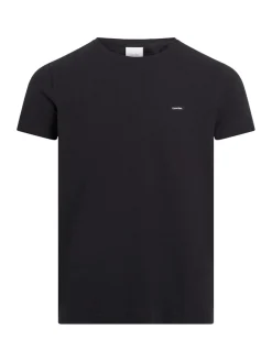 Calvin Klein Menswear Miesten T-Paita, STRECH SLIM FIT TEE Musta
