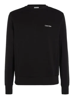 Calvin Klein Menswear Miesten Collegepaita, MICRO LOGO REPREVE SWEATSHIRT NS Musta