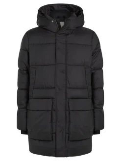 Calvin Klein menswear Miesten Toppatakki, LONG HOODED QUILT PUFFER Musta