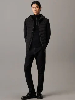 Calvin Klein Menswear Miesten Takki, TECNICAL MIX MEDIA JACKET Musta