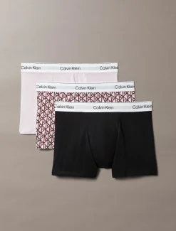 Calvin Klein miesten bokserit 3 Pack Relaxed Fit Trunk, pinkki