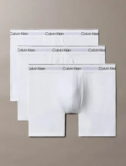 Calvin Klein Miesten Bokseri 3-Pack, BOXER BRIEF 3PK Valkoinen