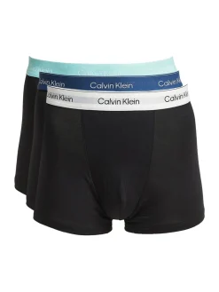 Calvin Klein miesten bokserit, RELAXED FIT TRUNK 3 PACK Musta