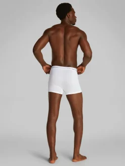 Calvin Klein miesten bokserit, ICON COTTON TRUNK 3PK WHITE Valkoinen