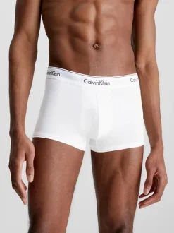 Calvin Klein Miesten Bokserit Trunk 3PK Black Valkoinen