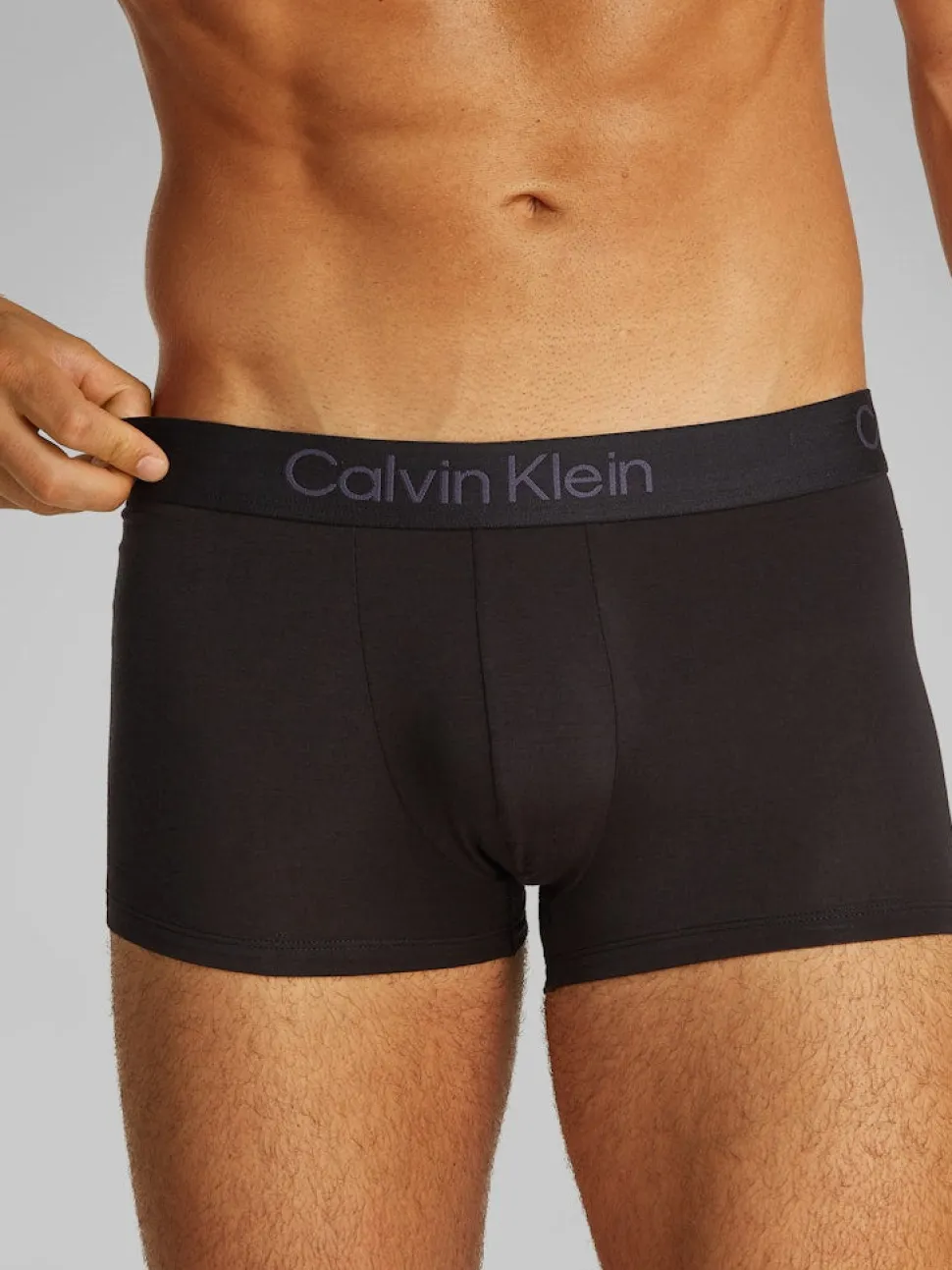 Calvin Klein miesten bokserit, TRUNK 3PK LUXORY MODAL Musta