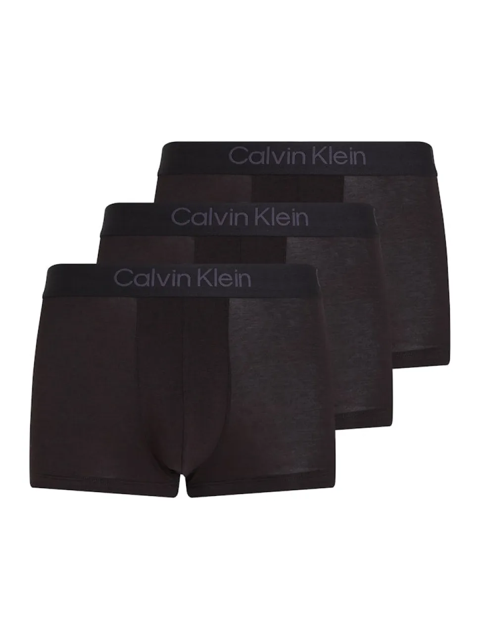 Calvin Klein miesten bokserit, TRUNK 3PK LUXORY MODAL Musta