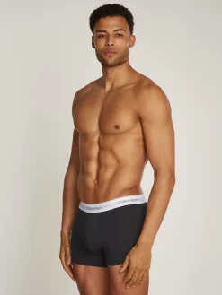 Calvin Klein Miesten Bokserit, TRUNK 3PK NOS Mustavalkoinen