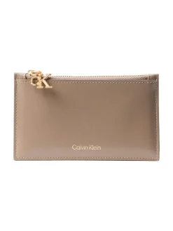 Calvin Klein naisten lompakko CK Zip Cardcase 6CC, beige