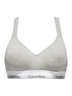 Calvin Klein Naisten Rintaliivit BRALETTE LIFT Vaaleanharmaa