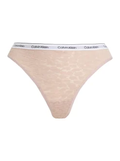 Calvin Klein naisten stringit, CK HIGH LEG THONG Nude