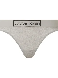 Calvin Klein Naisten Tangat CK THONG Vaaleanharmaa