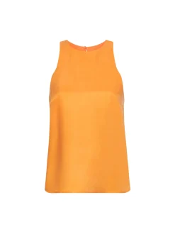 Calvin Klein Women Naisten Toppi, Shine Viscose Racer Back Top Oranssi