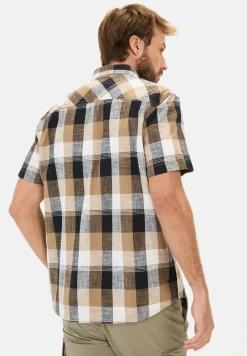 Camel Active miesten kauluspaita, 409261-5S61-19 Valkoinen Ruutu